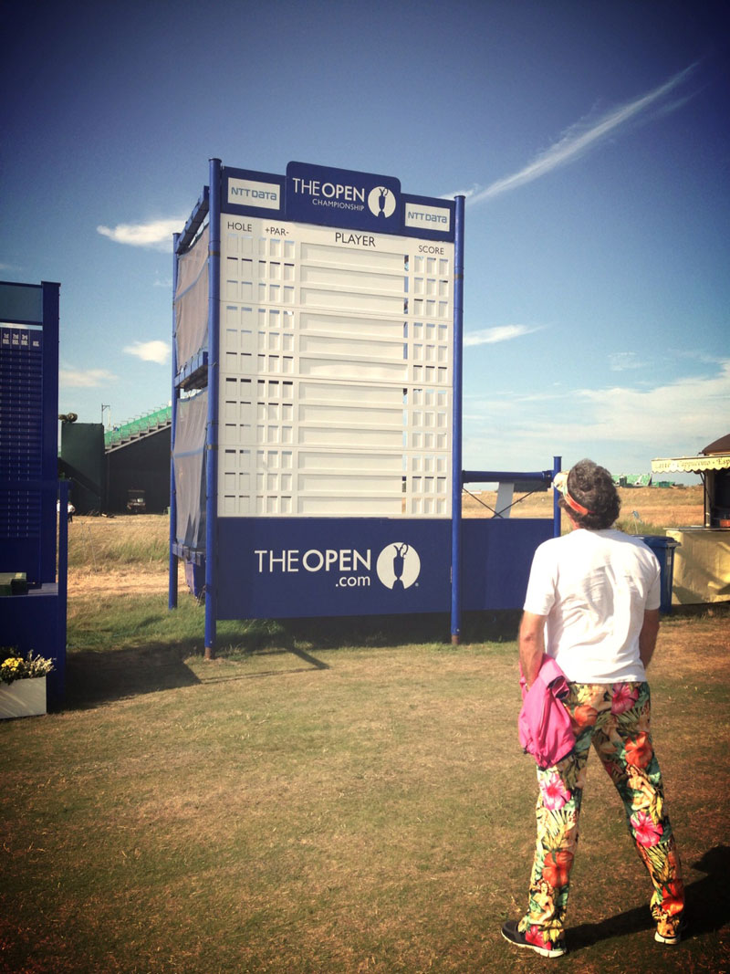 The Open Scoreboard at Muirfield